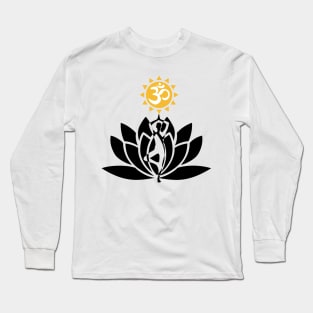 Lotus Flower - Om Yoga Long Sleeve T-Shirt